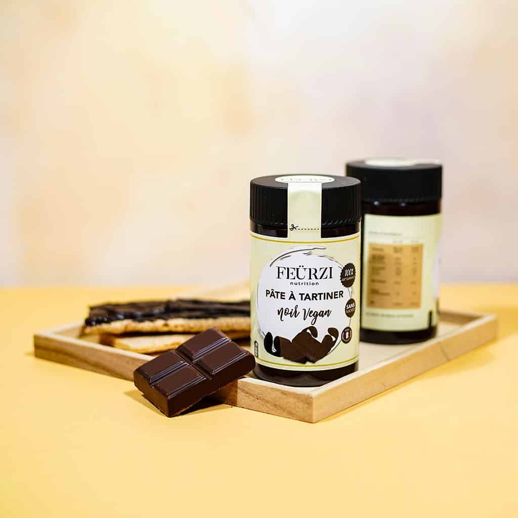 Noir Vegan - Pâte à tartiner artisanale