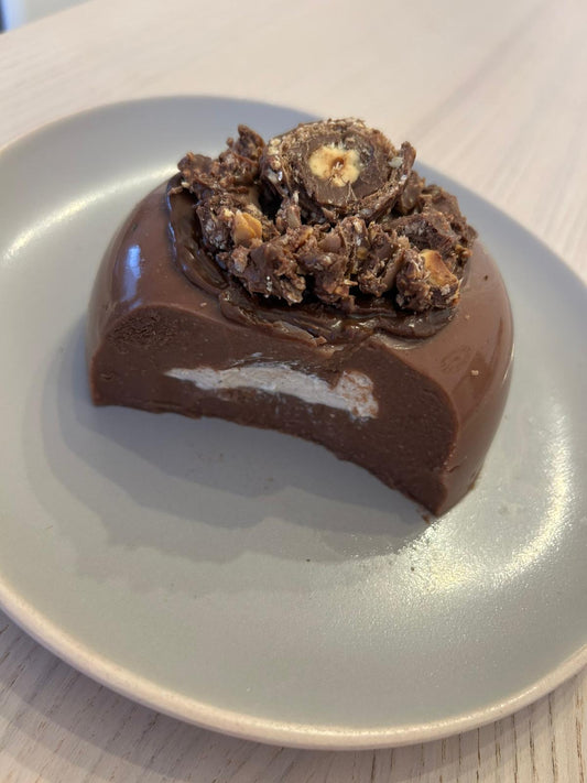 Pudding noisette healthy au cœur fondant